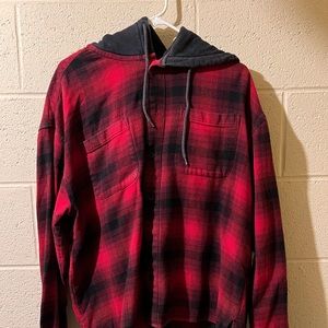 Urban Outfitters Hooded Flannel